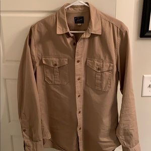 J. Crew Men’s Khaki Shirt - M